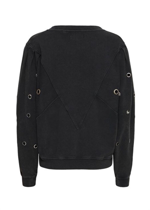 Angela eyelet sweat Sort Ball Original 